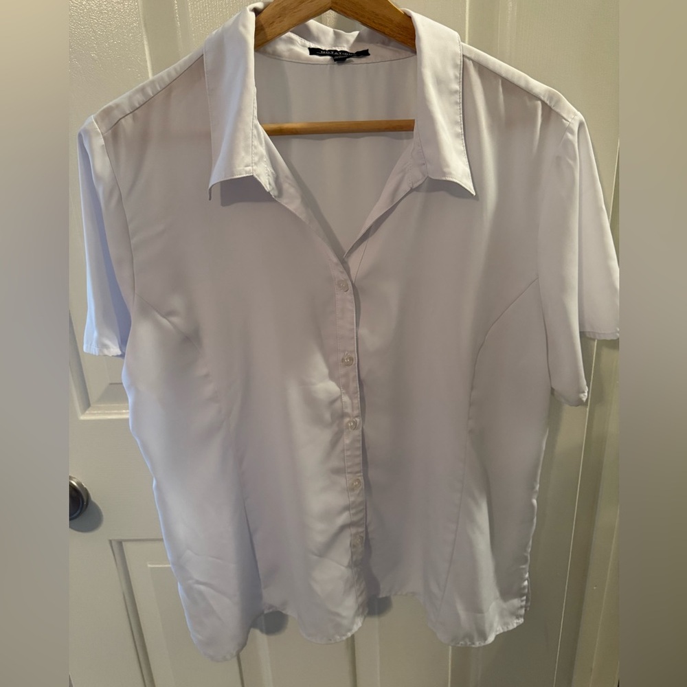 Notations Classic White Button-Down Shirt